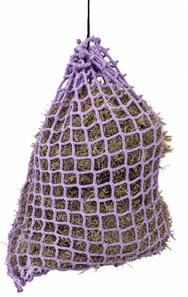 Sac filet à foin Lila Ø5mm renfort 8mm  0m80 x 0m80 #45