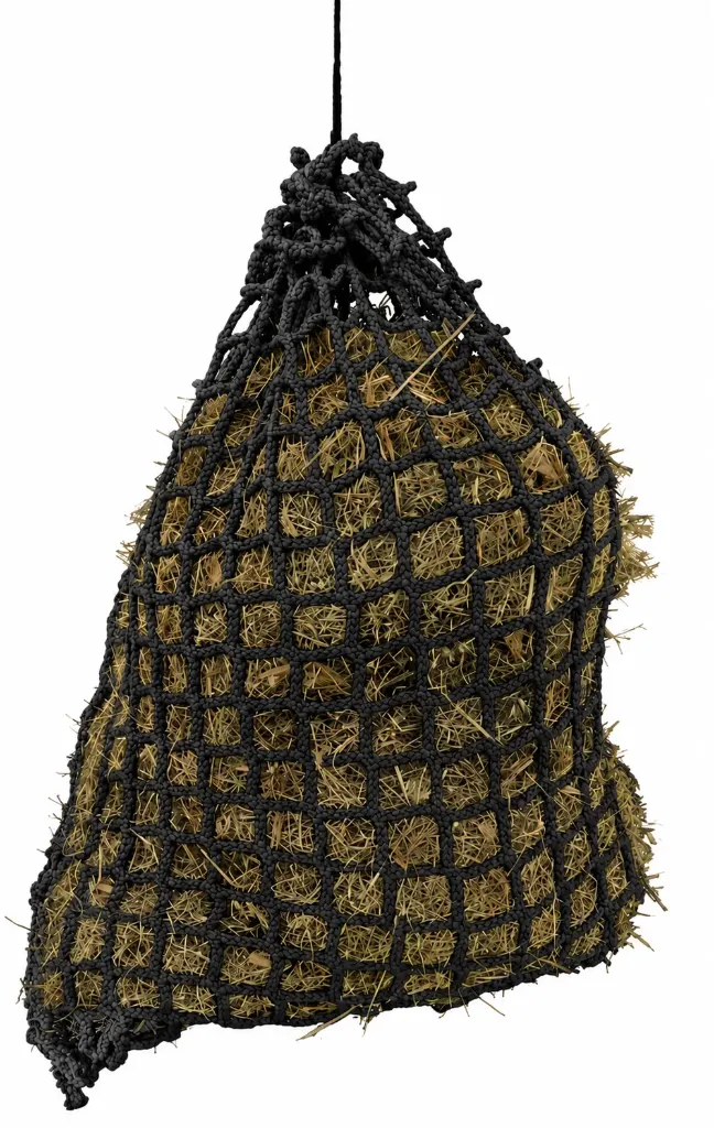 Sac filet à foin Noir Ø5mm renfort 8mm  0m80 x 0m80 #45