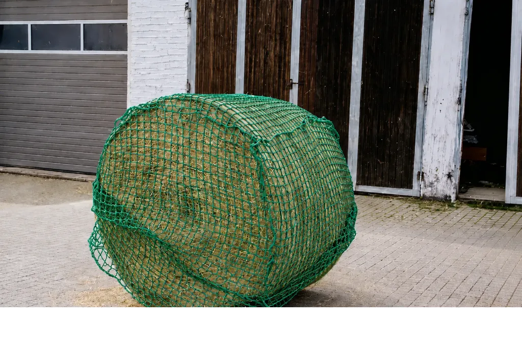Balle ronde Filet à foin Vert Ø5mm renfort 8mm 1m80 x 1m60 #60