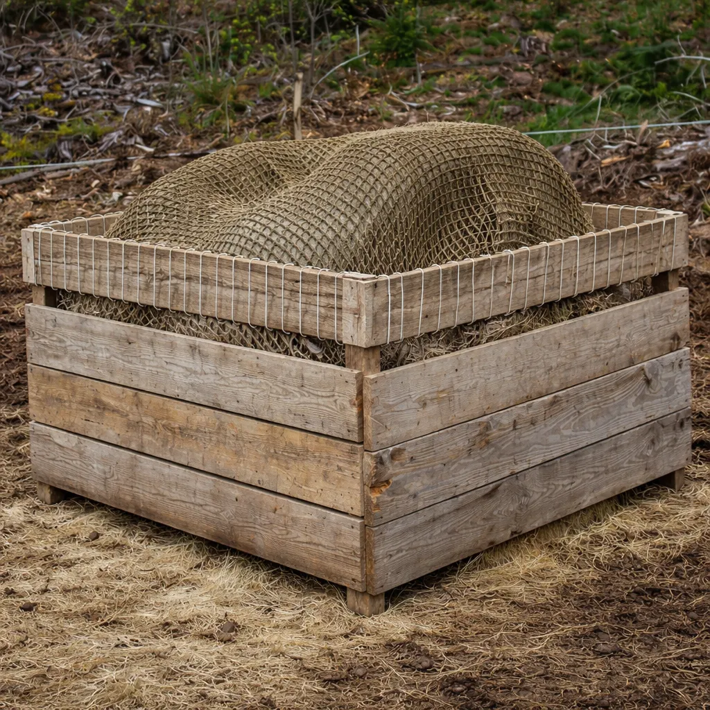 Nappe filet à foin 5mm 2m50 x 2m50 Camel renfort 8mm (35)