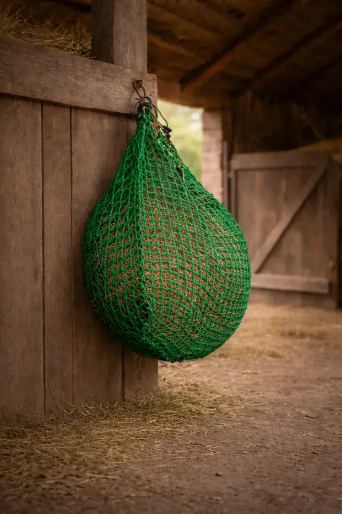 Sac filet à foin Vert diam 5mm renfort 8mm